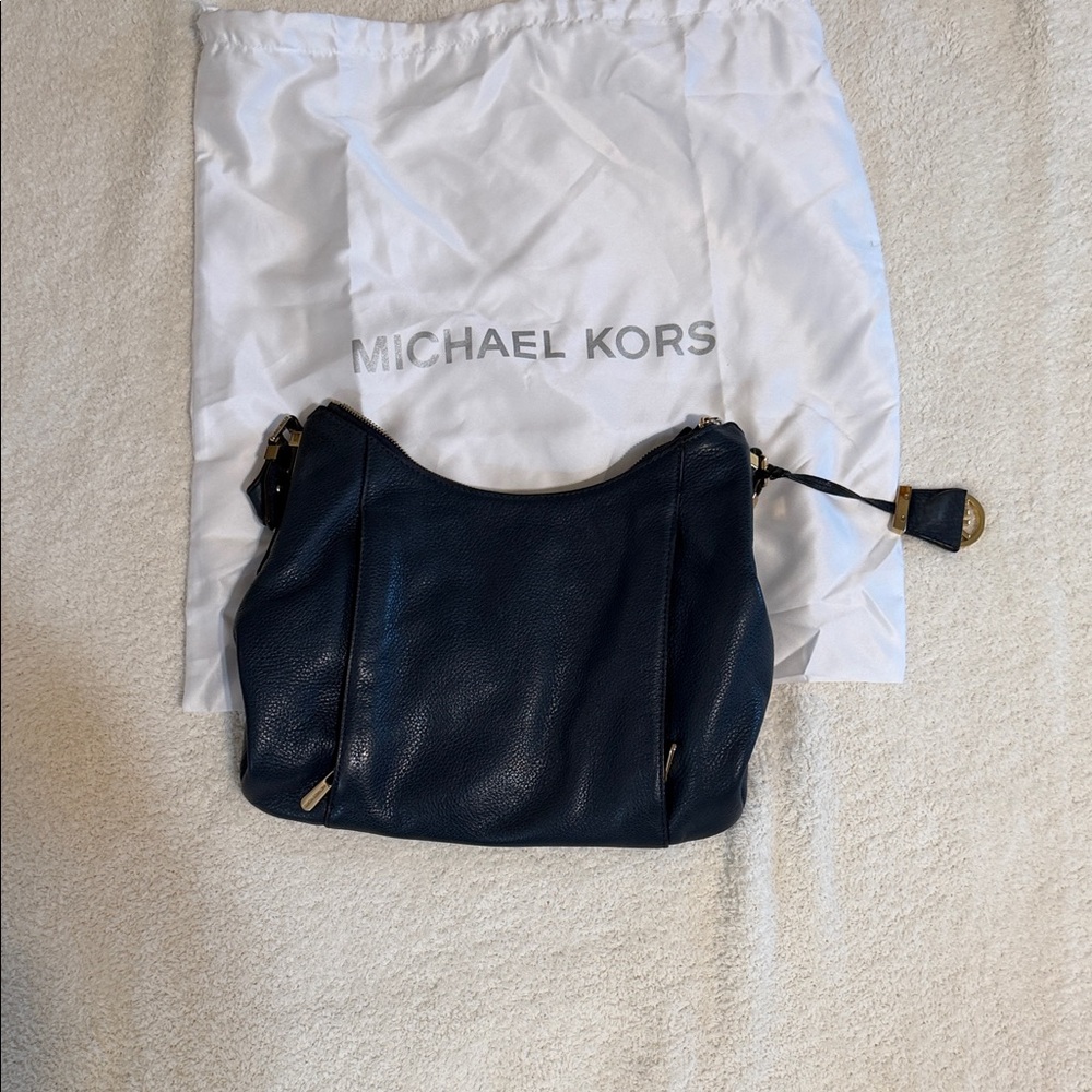 Michael Kors Dark Blue Hobo Bag